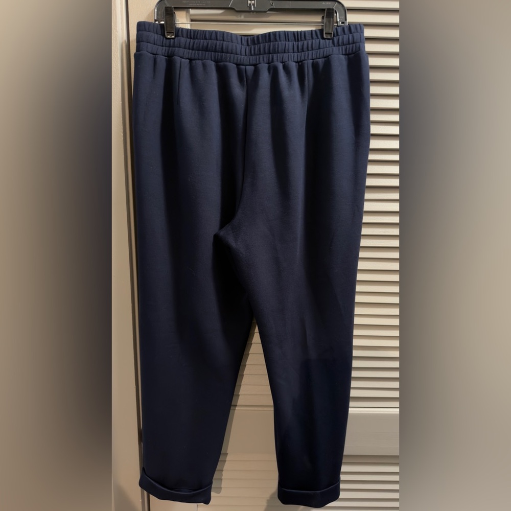 Varley DoubleSoft Pants XL Navy Rolled Cuff Travel Set Matching Top Available - Picture 5 of 9